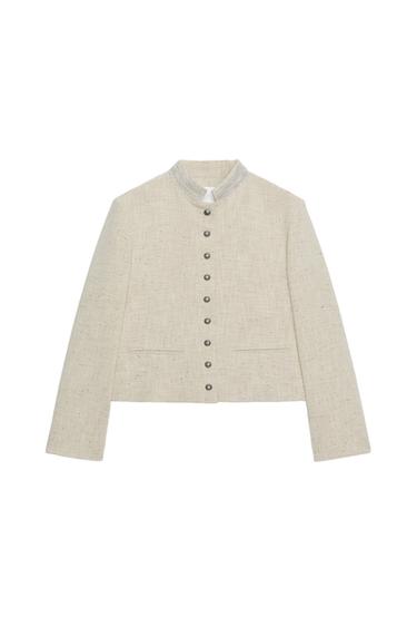 BLAZER PLIEGUES ZW COLLECTION - Beige de Zara
