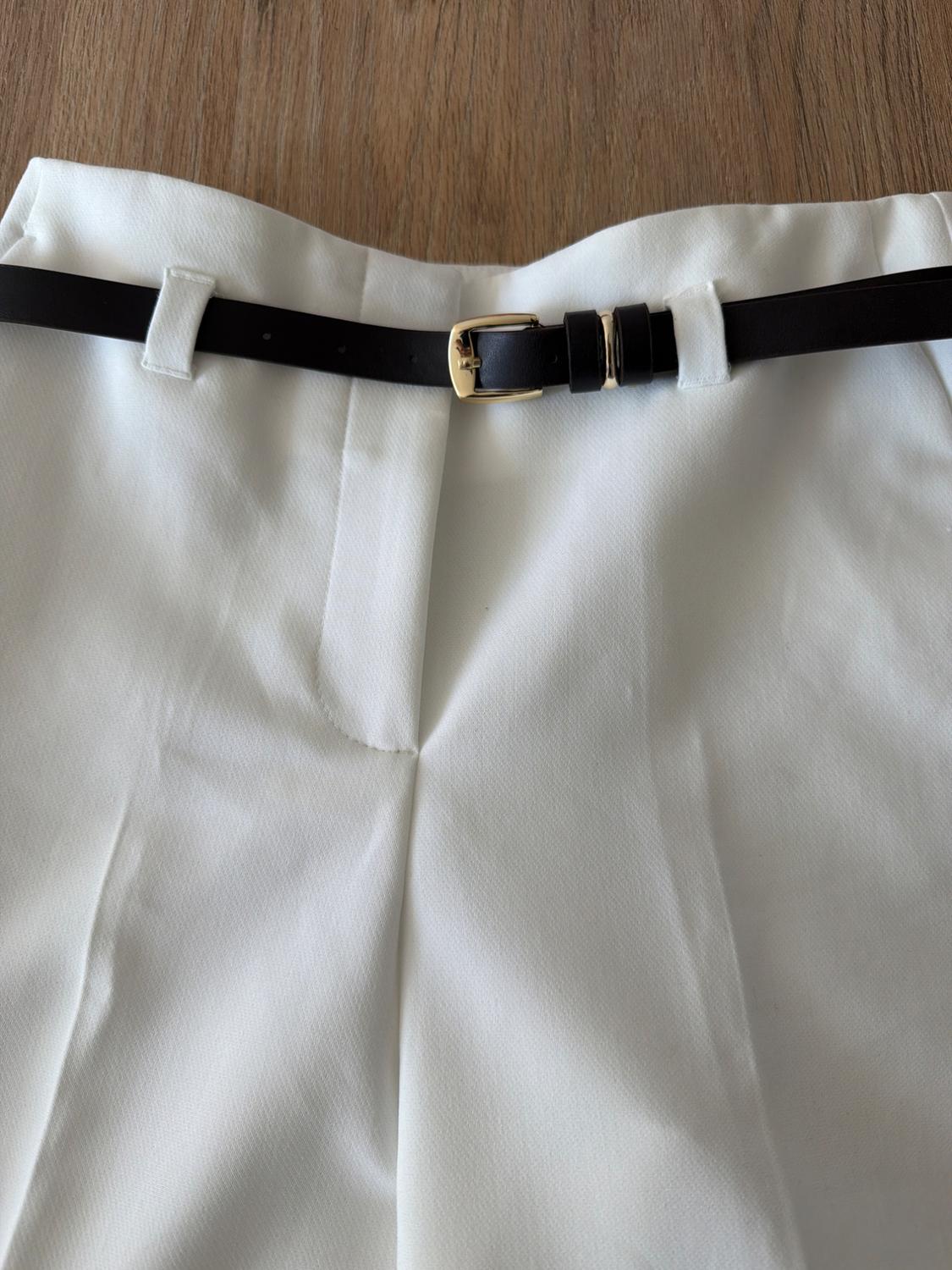 BELTED TROUSERS WITH TURN-UP HEMS - Image 3