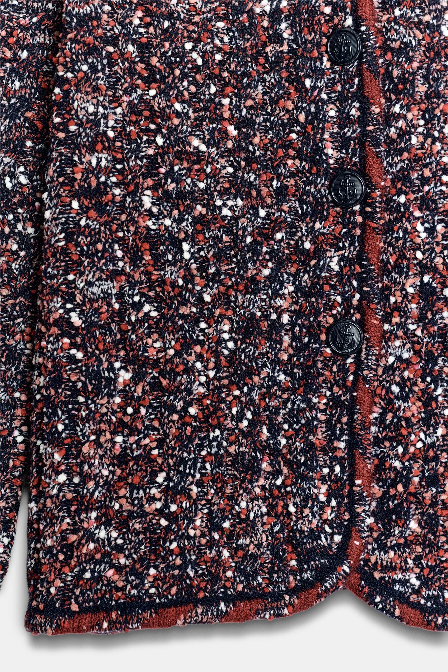 Женский кардиган Zara Textured, цвет: Only One — фото 8