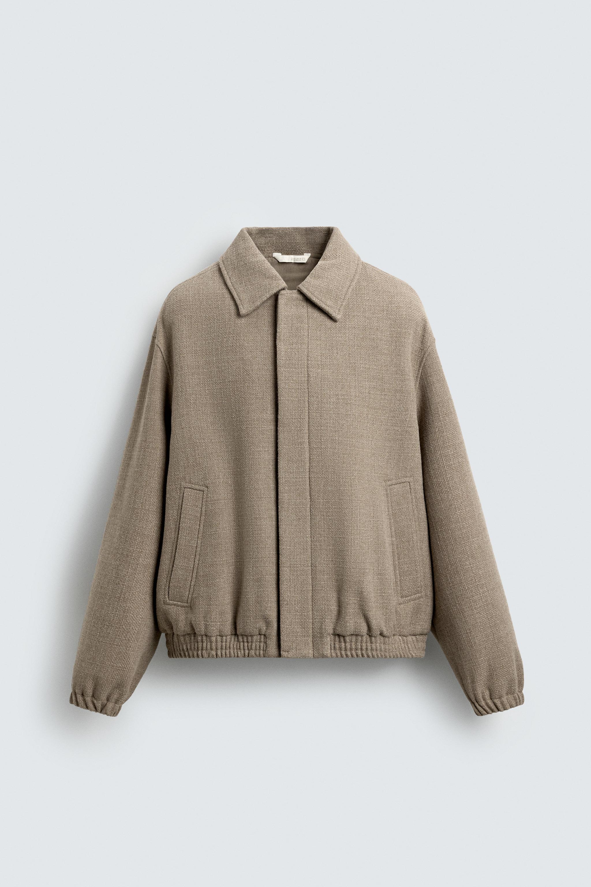 REGULAR FIT TEXTURED JACKET