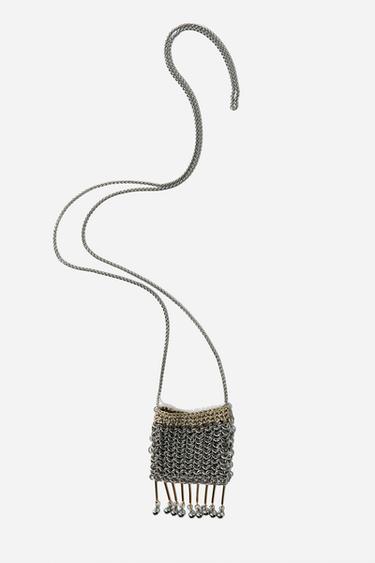 COMBINED MINI BAG - Gold / Silver by Zara
