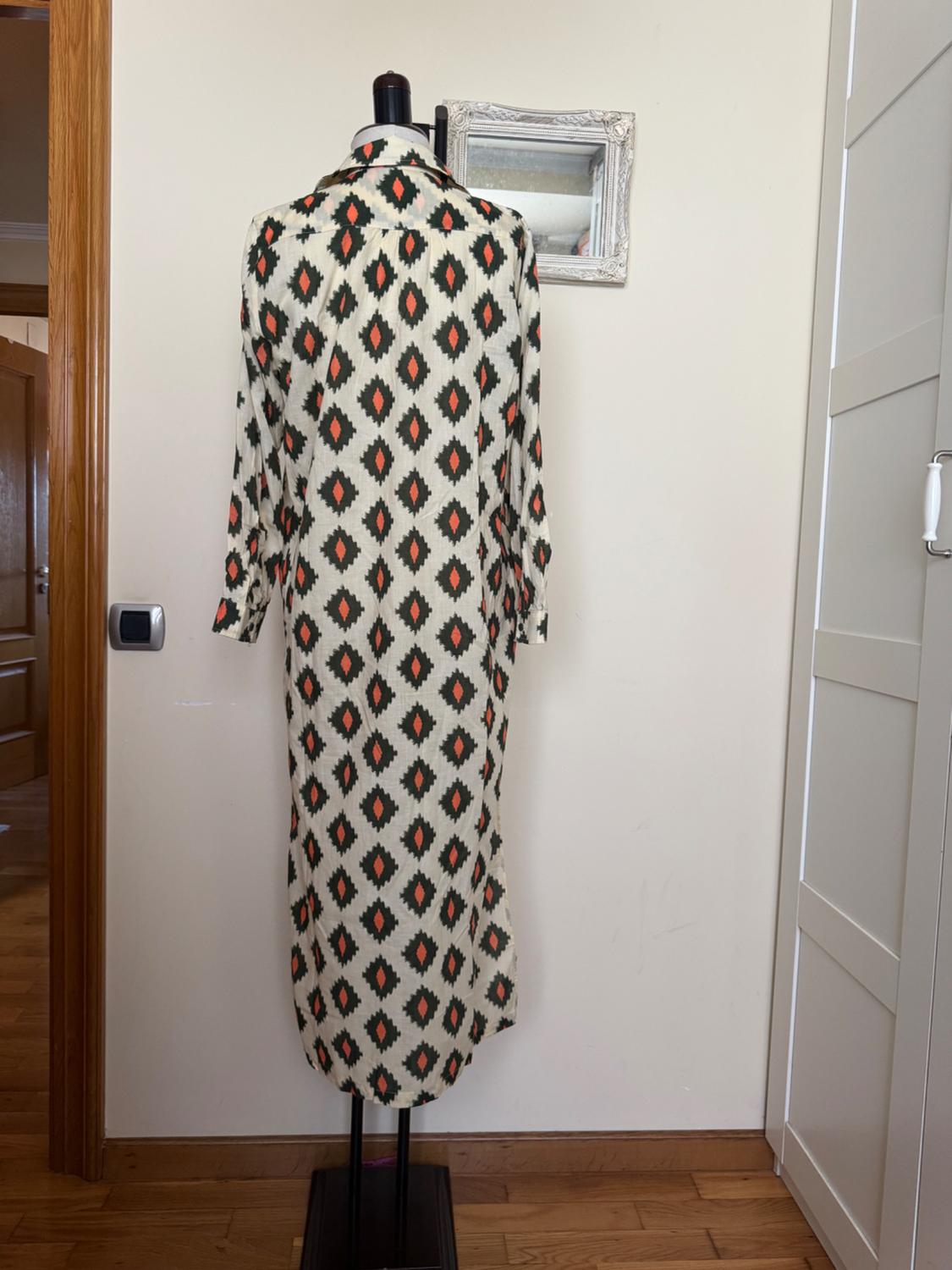 PRINTED MIDI DRESS - Image 8