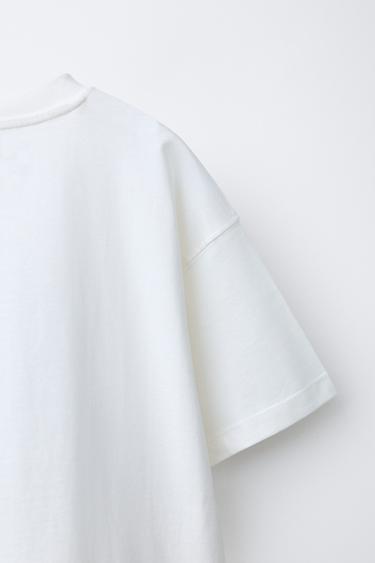 TEE-SHIRT GRAFFITI BONHOMME - Blanc cassé de Zara - Image 3