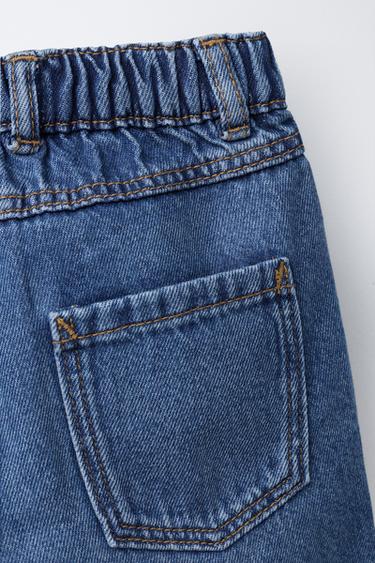 BAGGY DENIM BERMUDA SHORTS - Indigo by Zara - Image 3