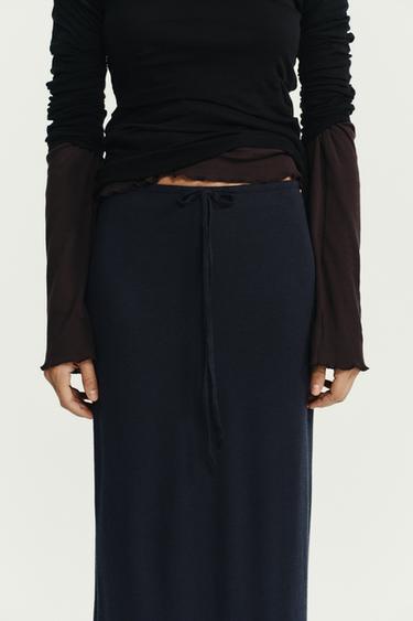 SOFT MODAL SKIRT - Dark anthracite by Zara - Image 3