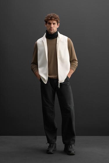 POLARTEC © TEXTURED GILET - Oyster-white by Zara - Image 0