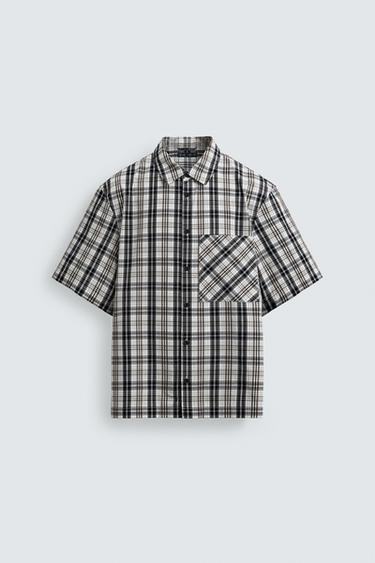RELAXED FIT CHECK SHIRT - Multicoloured by Zara - Image 0