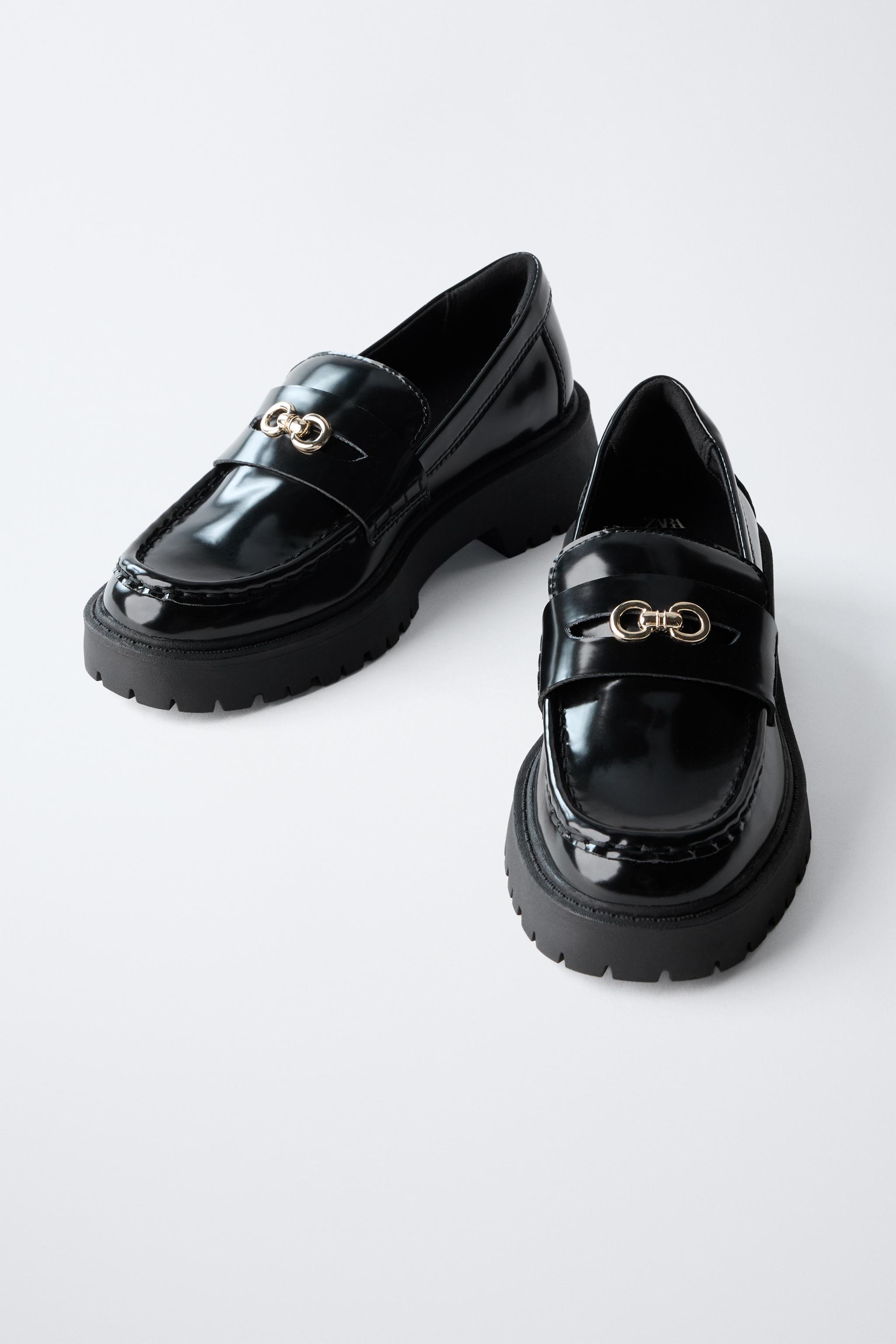 LOAFER WITH METAL DETAIL - Black | ZARA United States