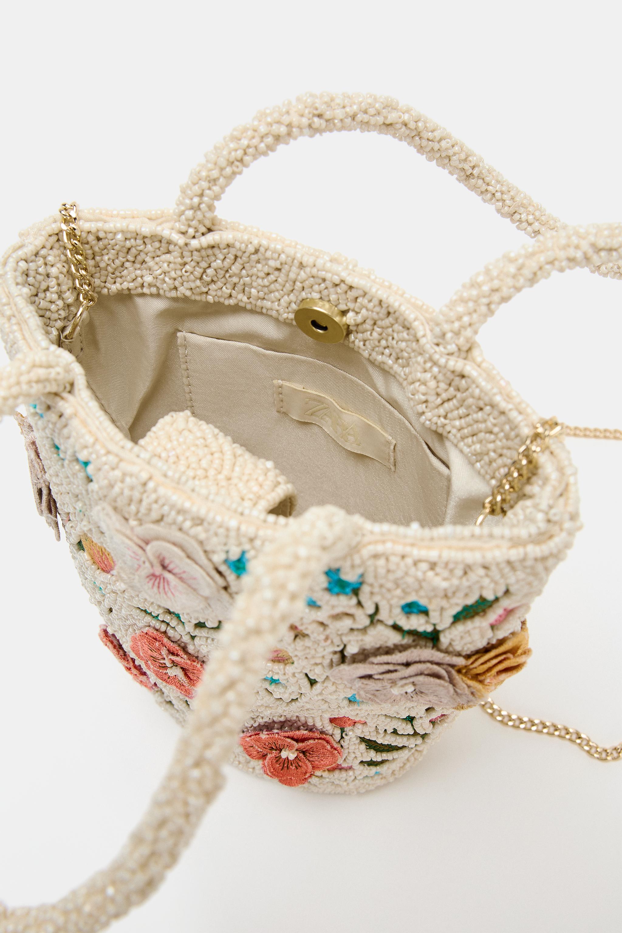 Женские сумки Zara BEADED MINI HANDBAG — фото 6