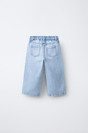 JEAN LARGE BOUTON CŒUR - Bleu clair de Zara - Image 1
