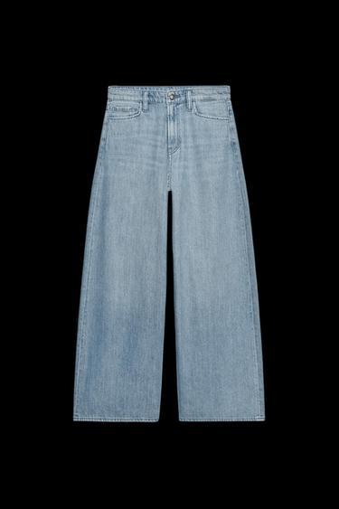 ZW COLLECTION HIGH-WAIST BAGGY JEANS - Blue by Zara