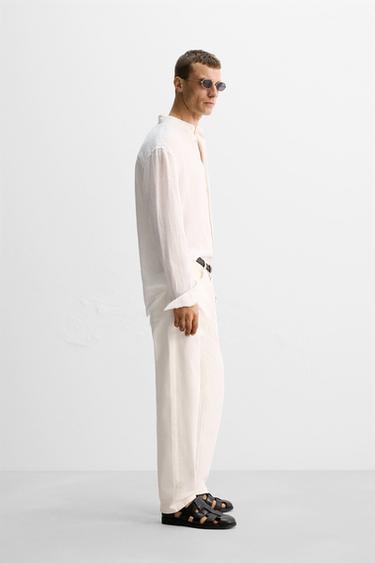 LIMITED EDITION RELAXED STRAIGHT-LEG JEANS - White by Zara - Image 3