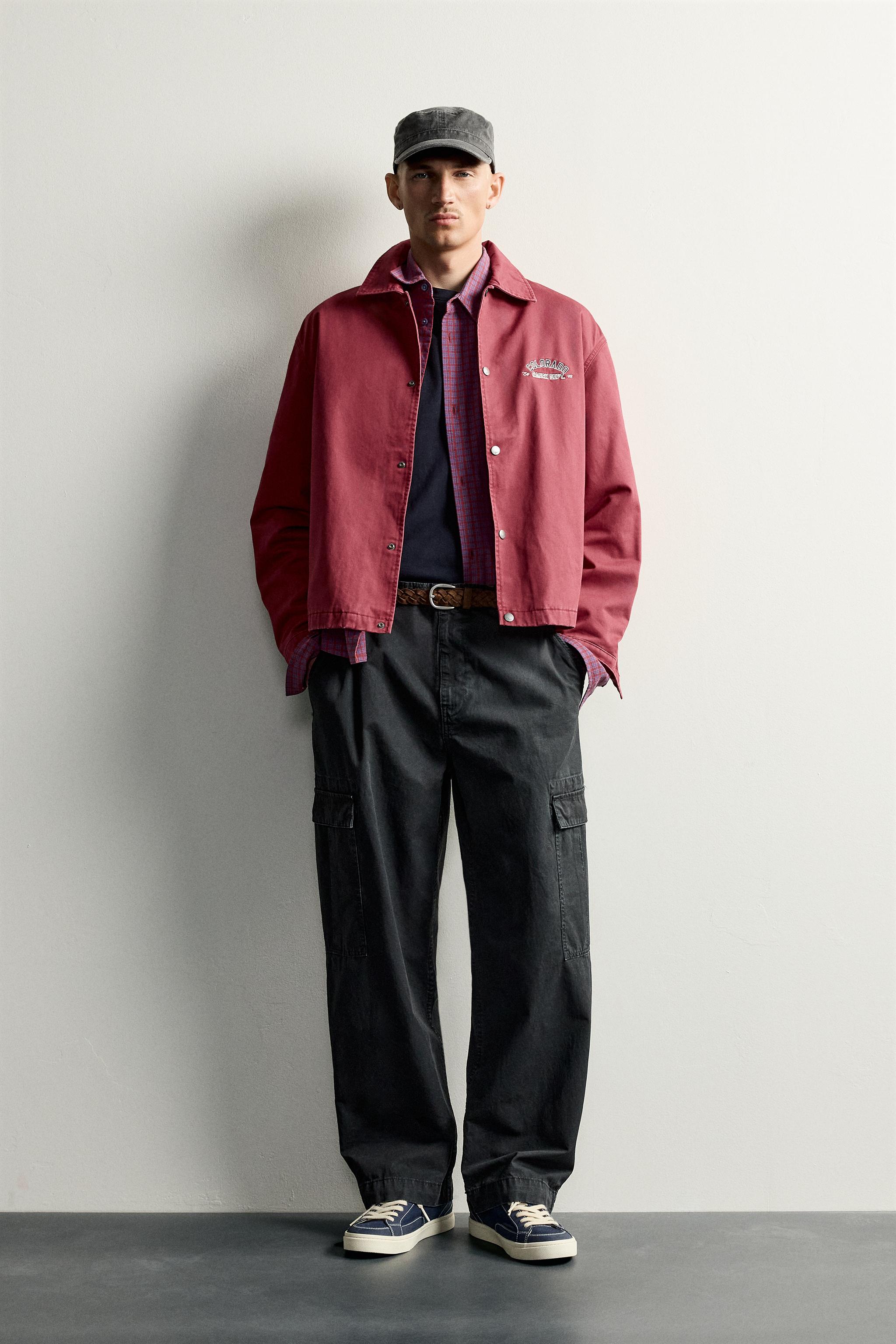 RELAXED FIT EMBROIDERED PATCH JACKET