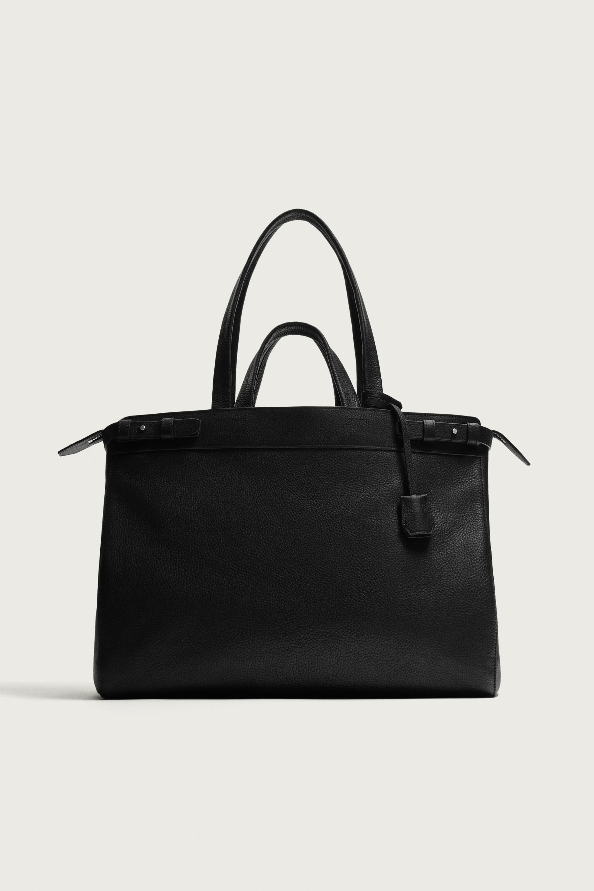 LEATHER SHOPPER BAG