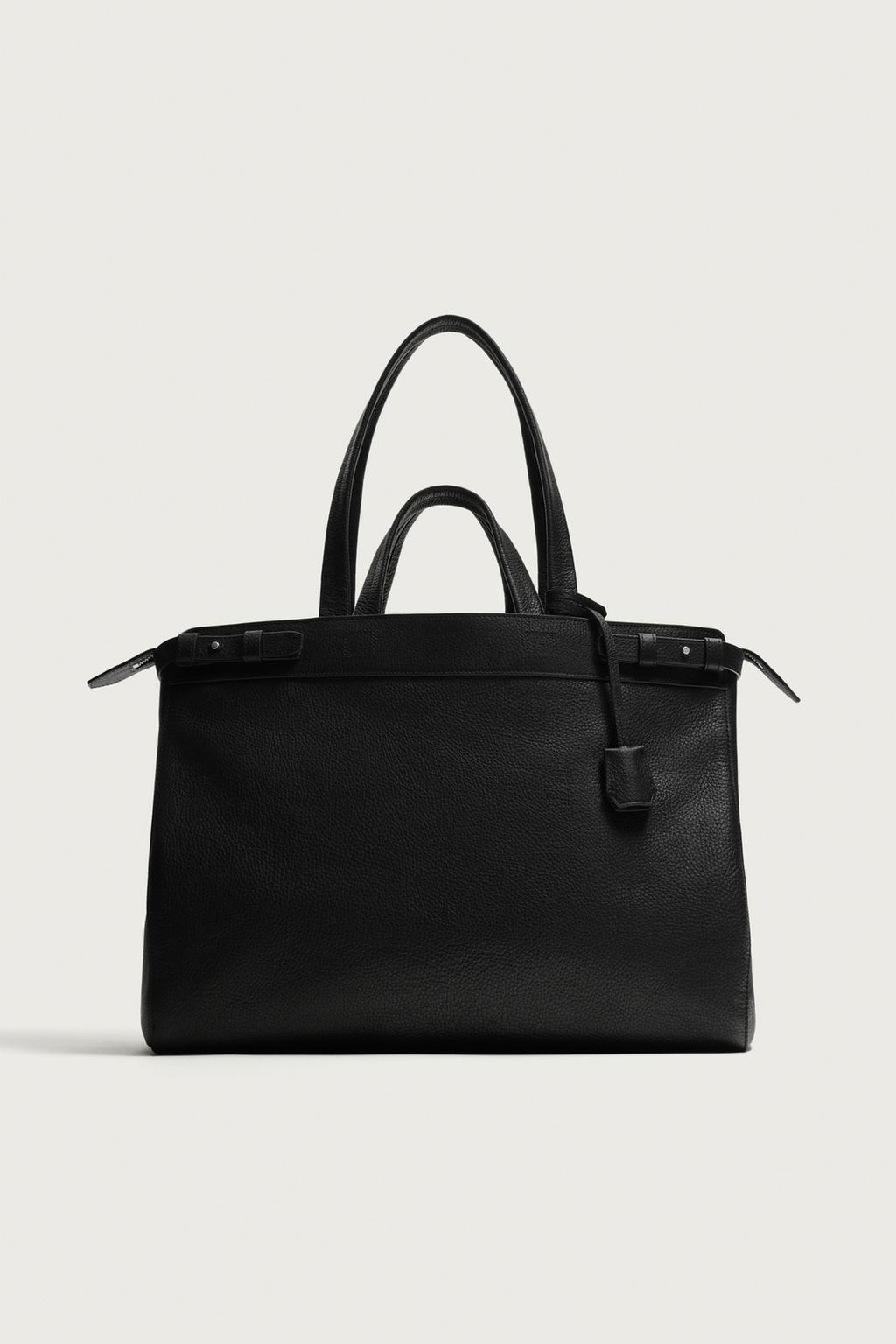 Leather Shopper Bag — Men's