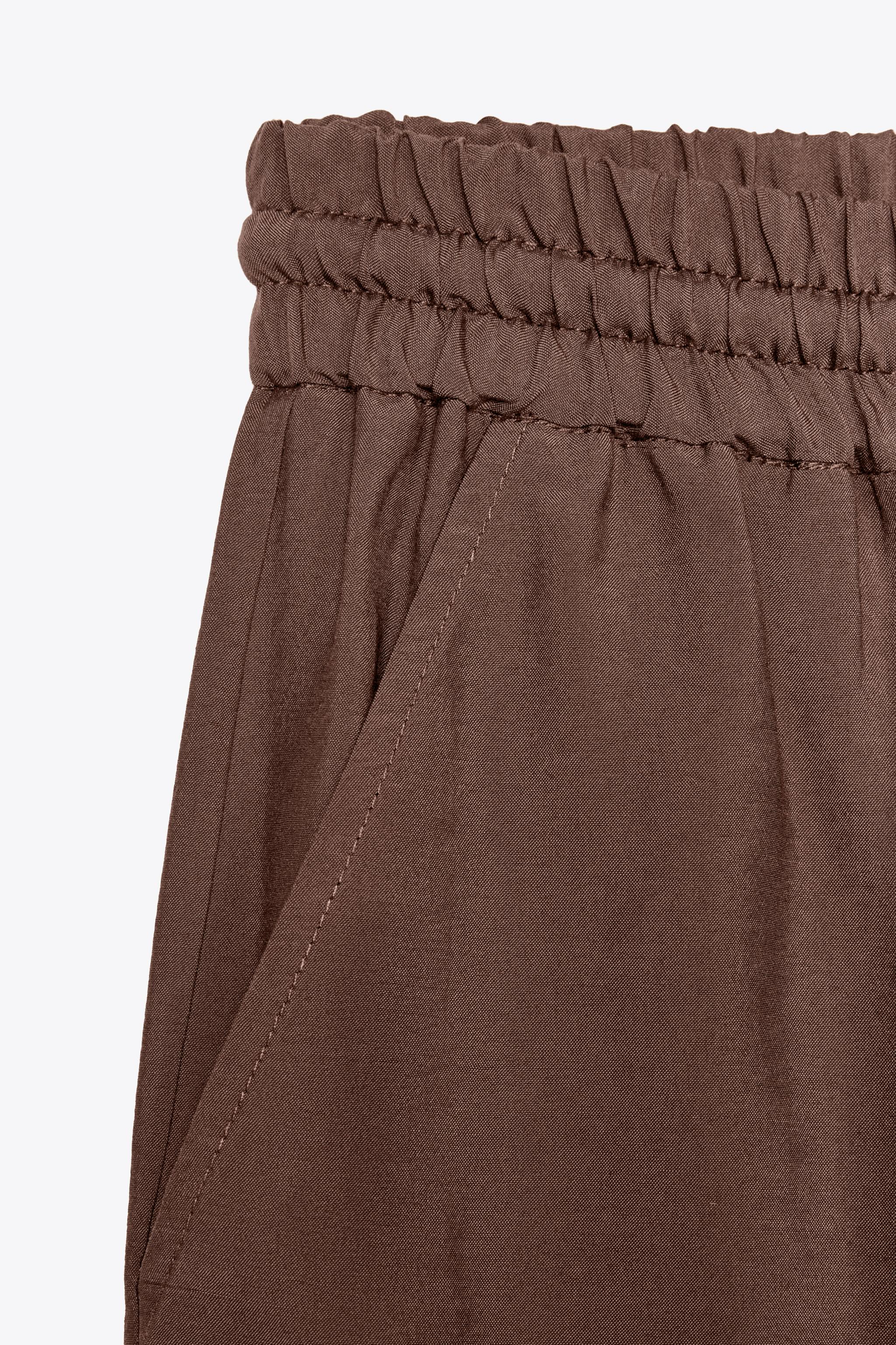 【ZARA】ルーズフィットジョガーパンツ ブラウン | 1971/420/700 org.jpg