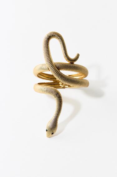 Zara METAL SNAKE BRACELET - Golden