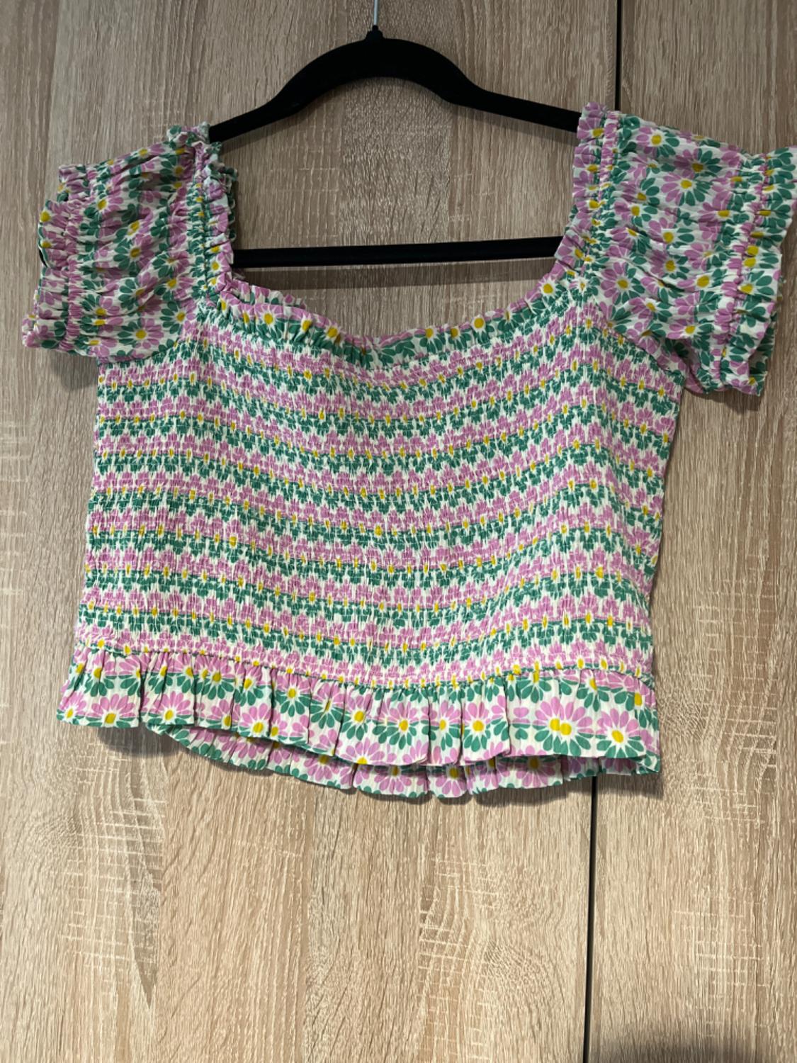 SMOCKED PRINT TOP - Image 5