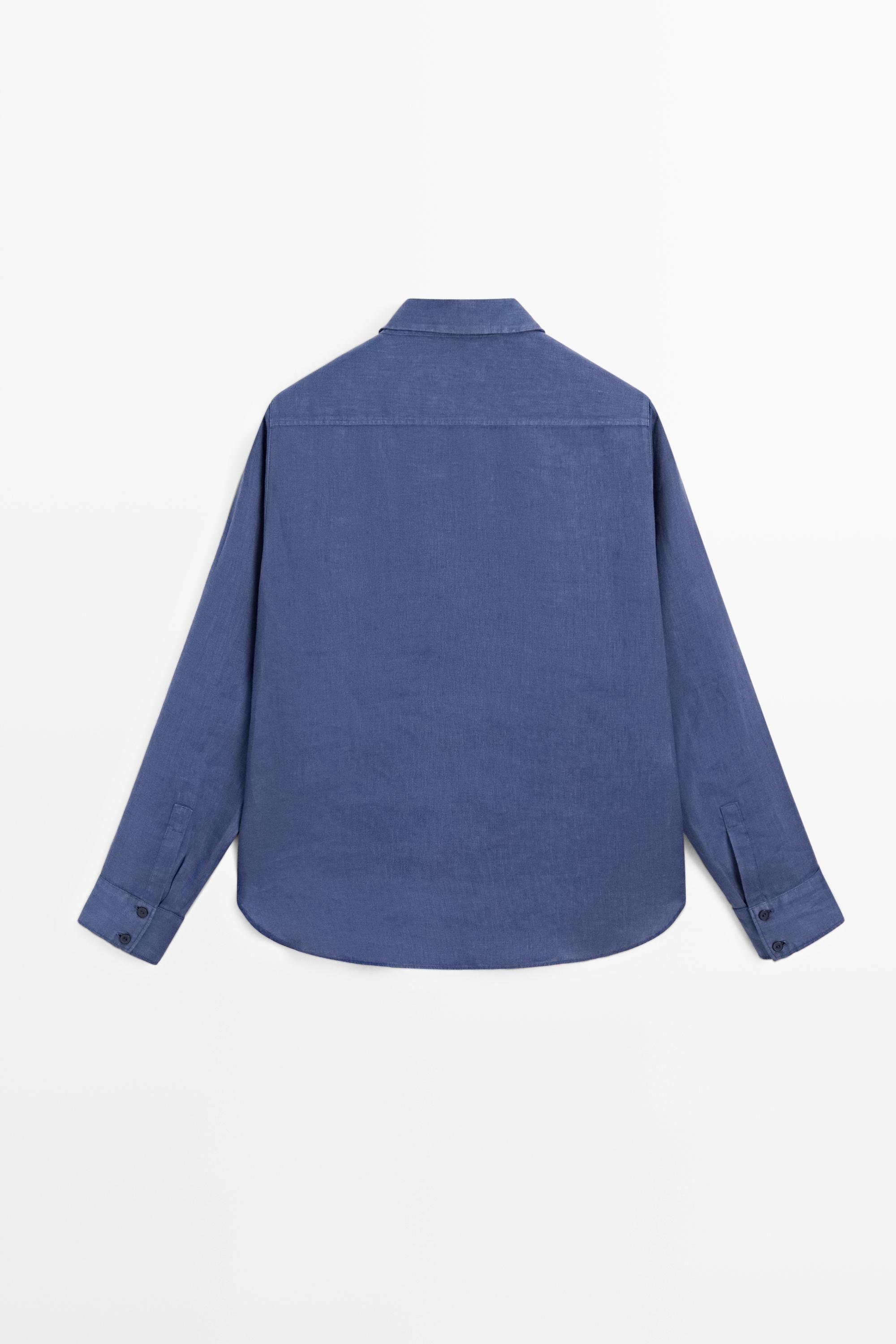 Flowing 100% linen shirt