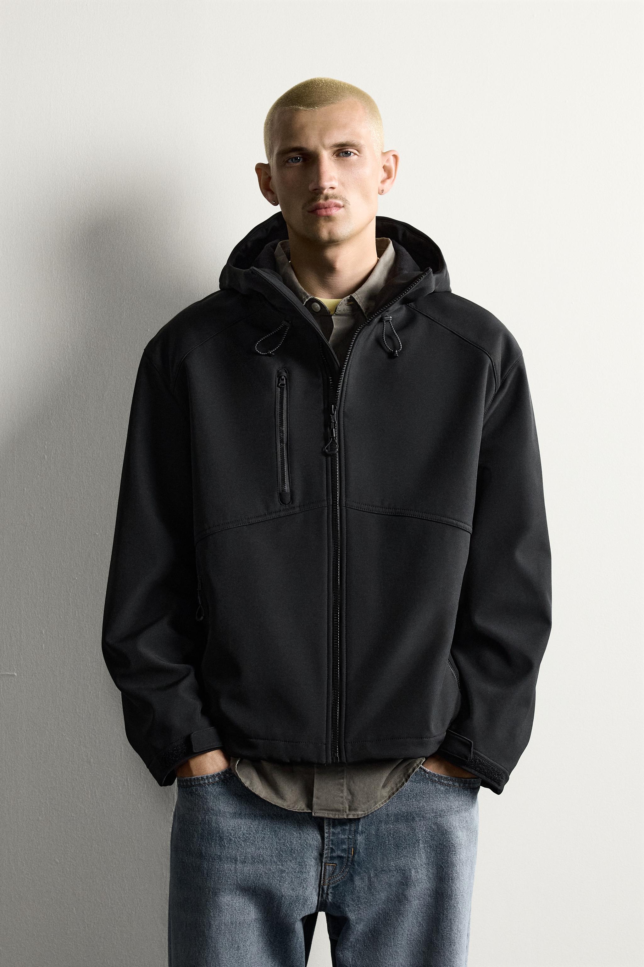 Мужские куртки Zara TECHNICAL FLEECE-LINED JACKET — фото 2
