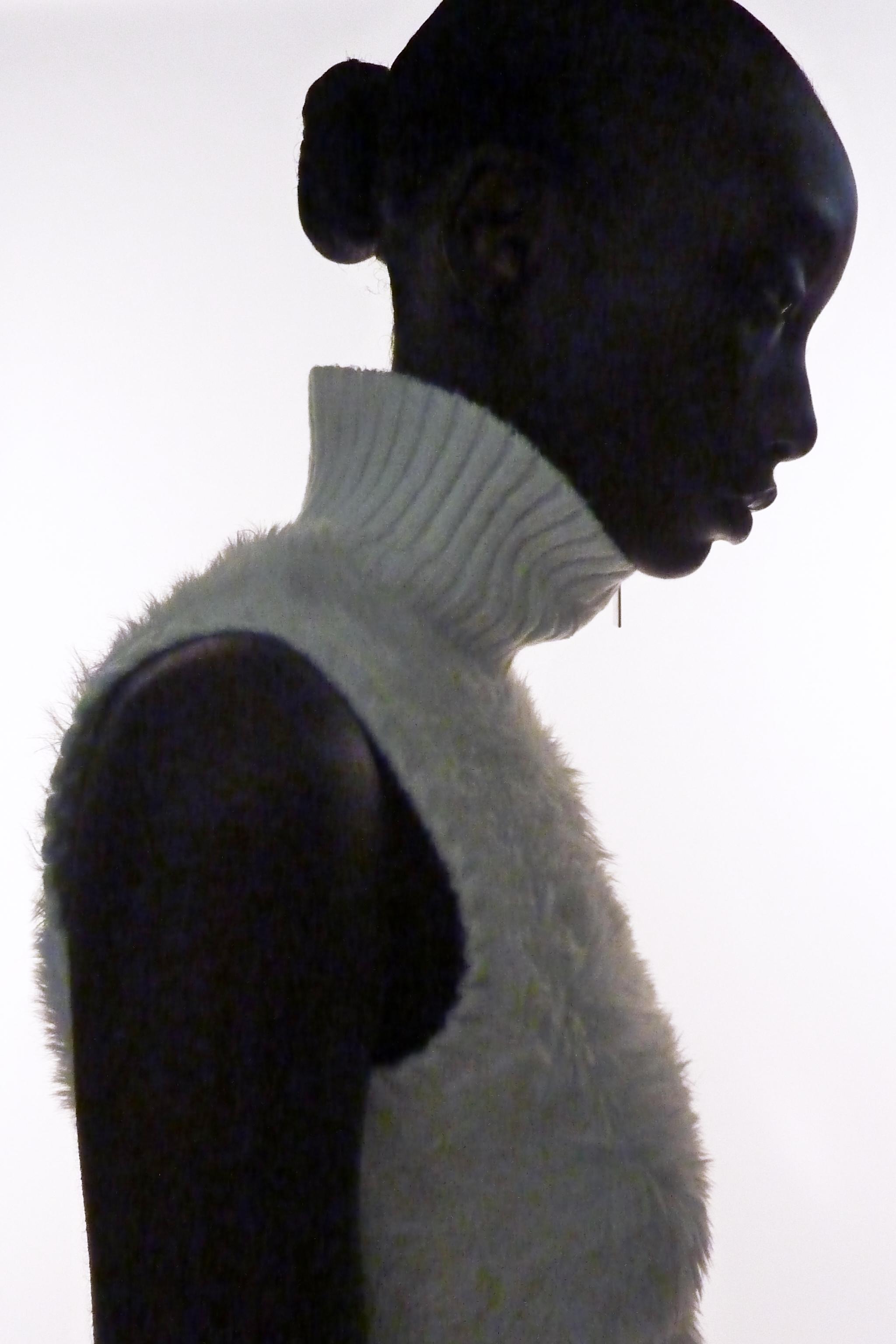 FAUX FUR COMBINED VEST