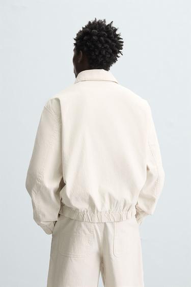 VESTE STRUCTURÉE À RAYURES - rayures de Zara - Image 2