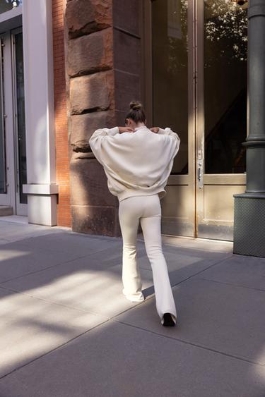 INTERLOCK BOMBER JACKET AND FLARE TROUSERS TRACKSUIT -  by Zara - Image 2