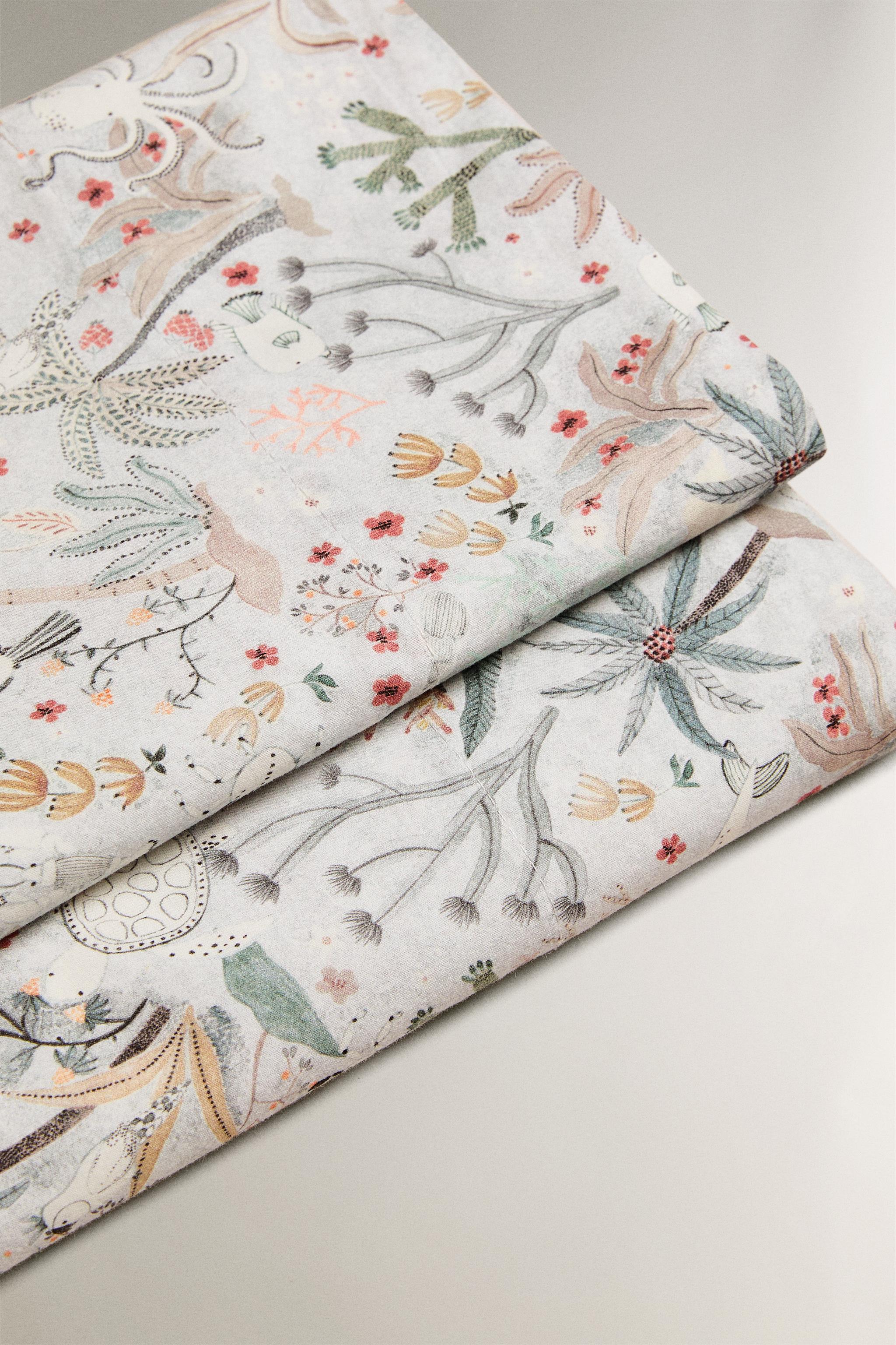 CHILDREN’S SEA PRINT FLAT SHEET