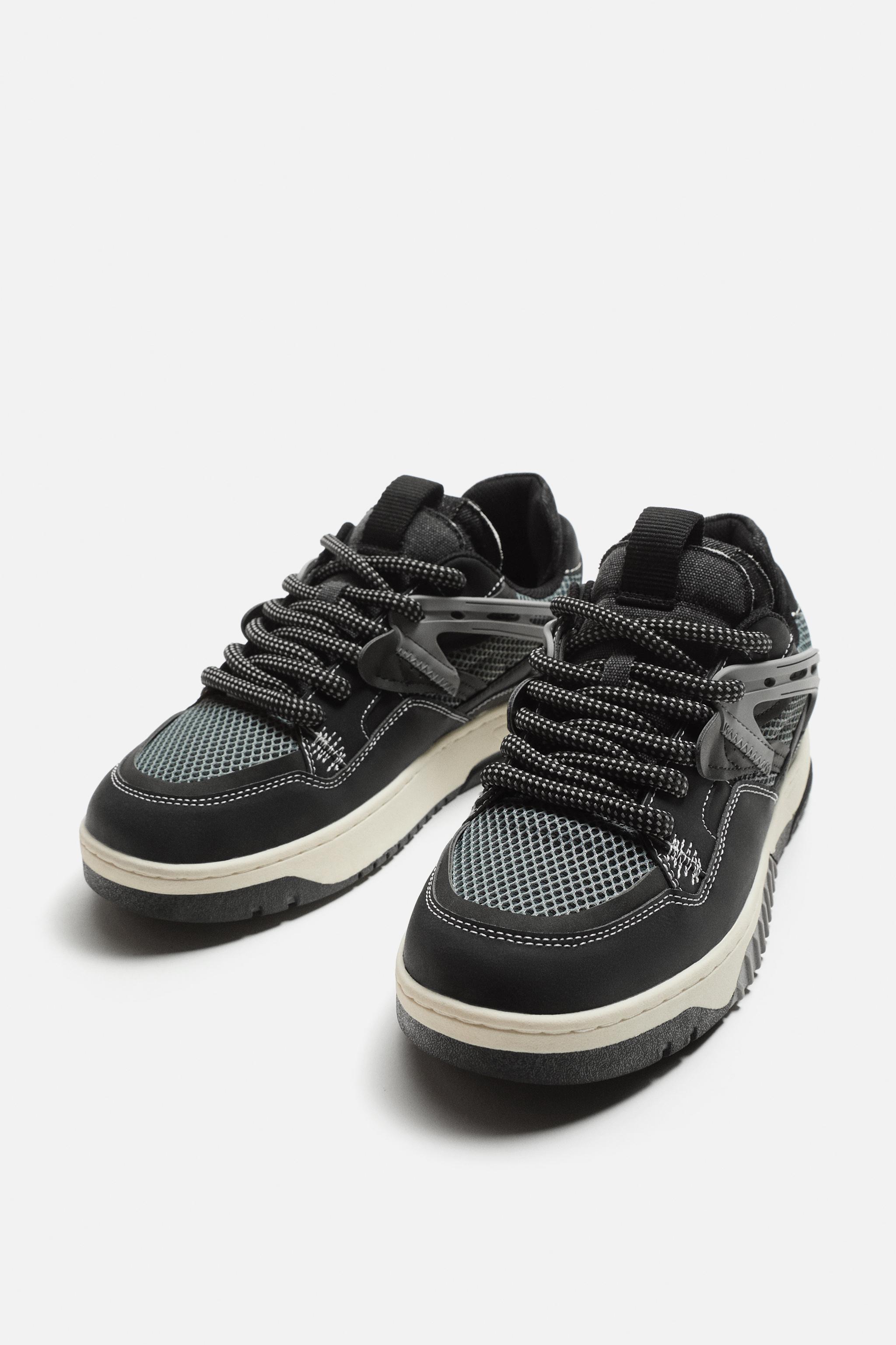 【ZARA】スケートシューズ ブラック | 2233/520/800 SKATE SNEAKERS - Black | ZARA United States