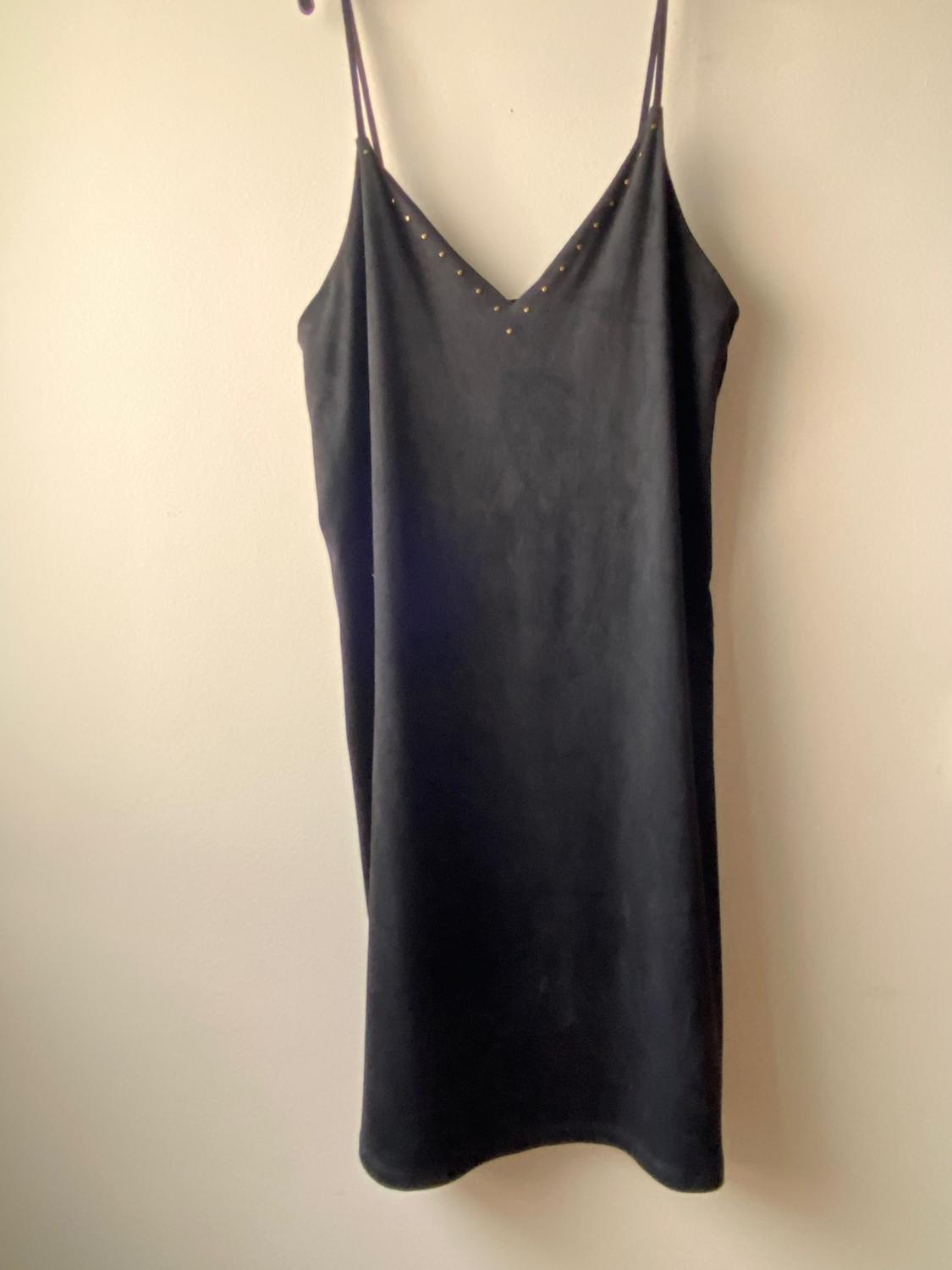 STUDDED FAUX SUEDE DRESS - Image 2