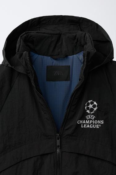 BLOUSON À CAPUCHE CACHÉE DÉPERLANT UEFA CHAMPIONS LEAGUE ® - Noir de Zara - Image 7