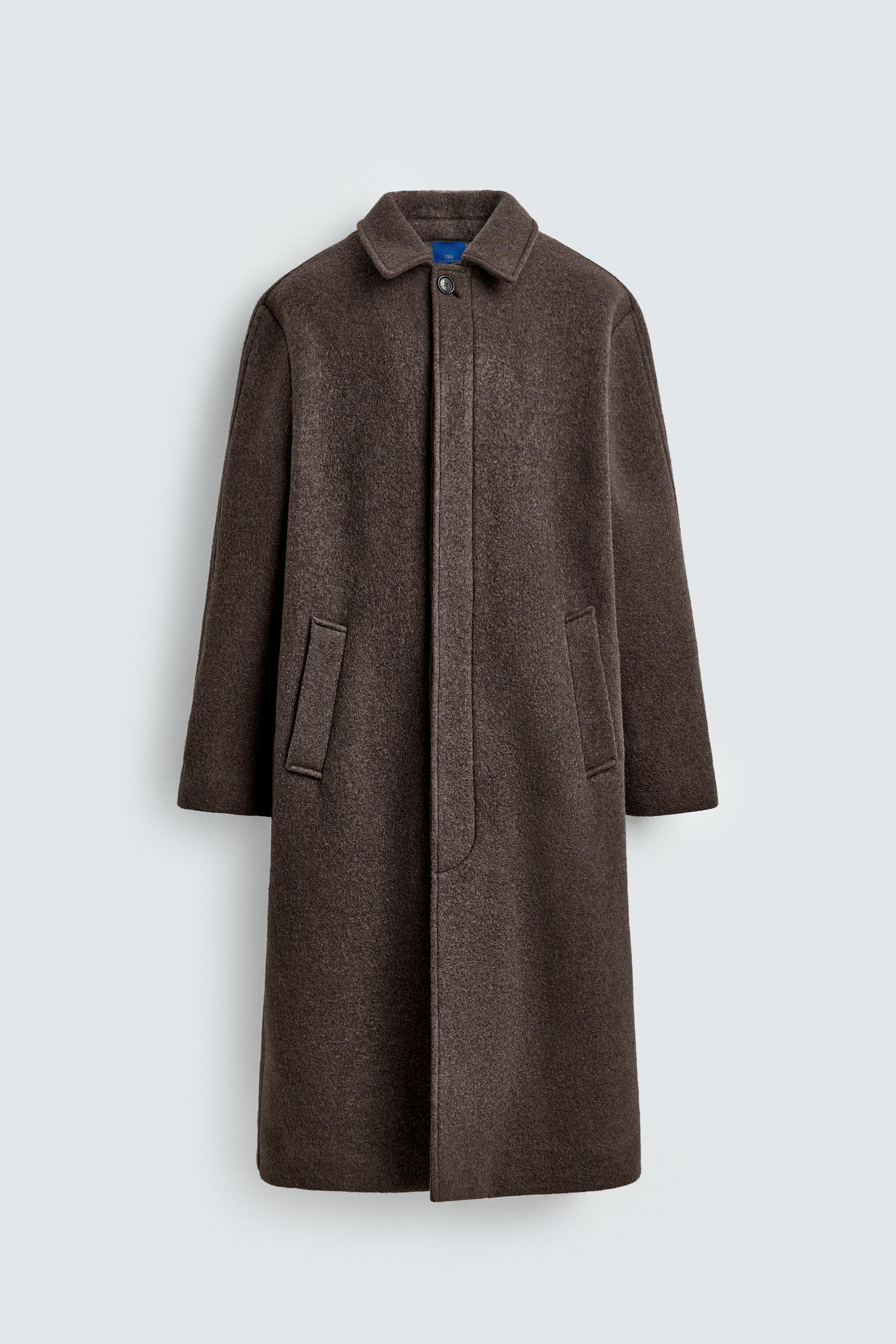 DOUBLE BREASTED MANTECO® WOOL BLEND COAT AARON LEVINE X ZARA