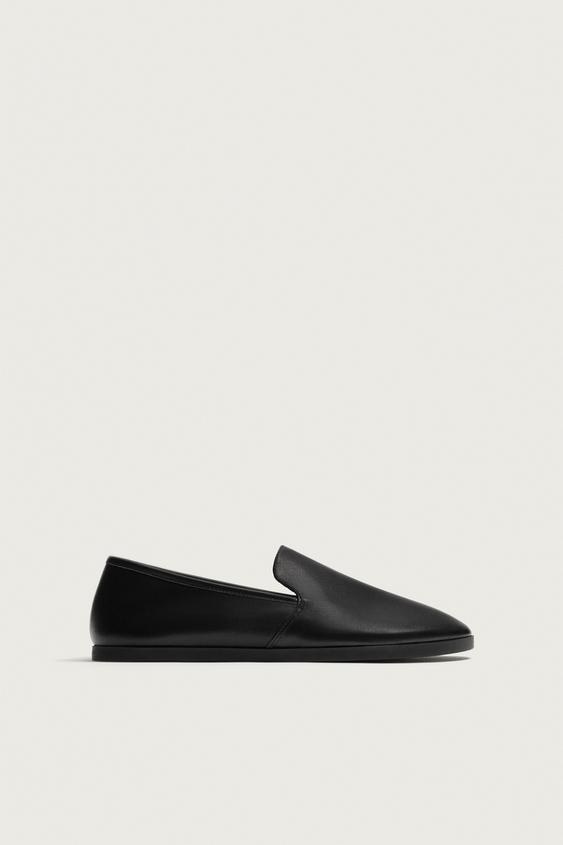 MOCASSIM DE COURO - Preto da Zara - Imagem 0