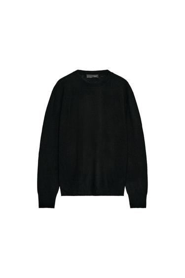 JERSEY 100% LANA EXTRA SUAVE - Negro de Zara