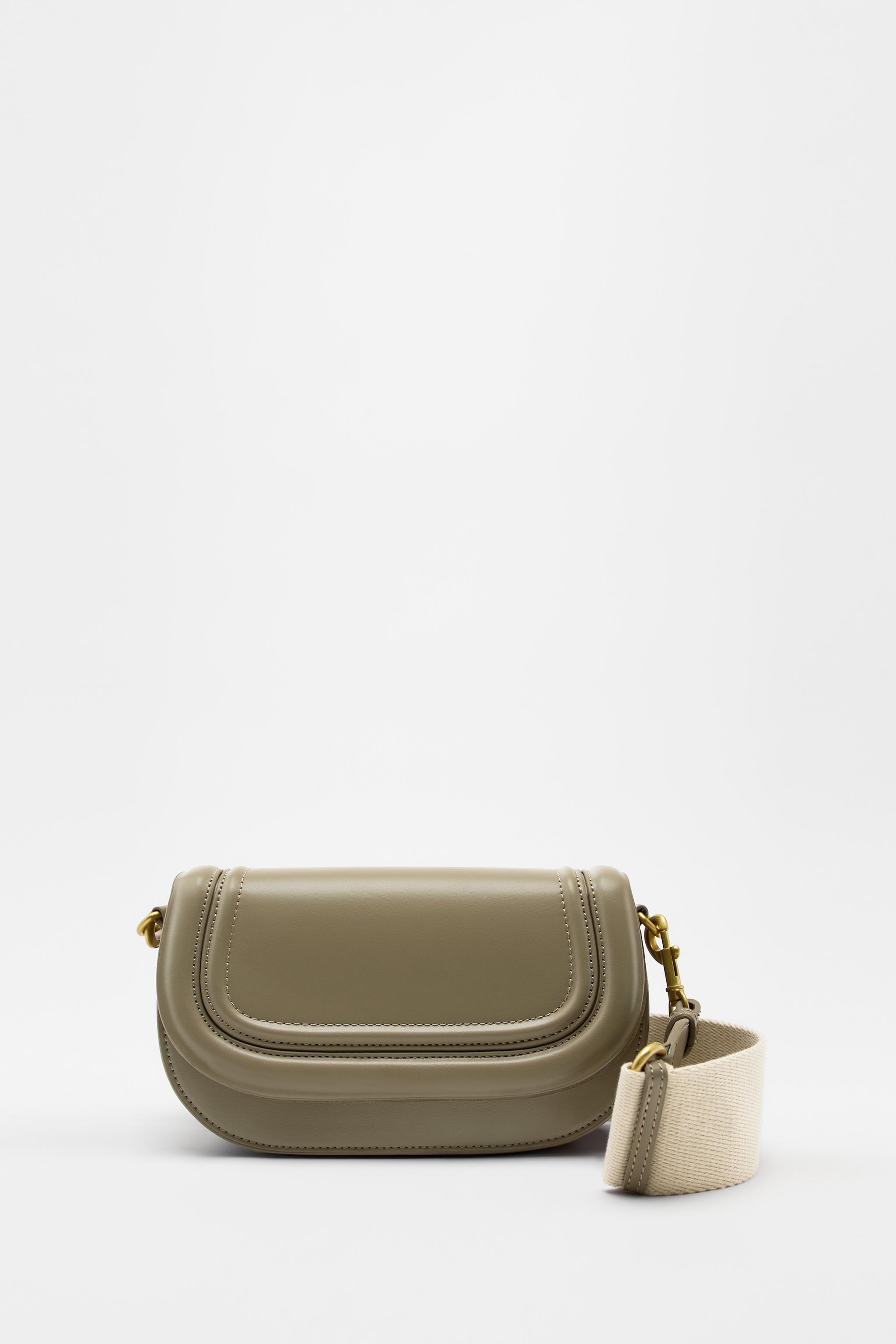 Brown Saddle Bag Zara CROSSBODY BAG 1-814 ZARA India
