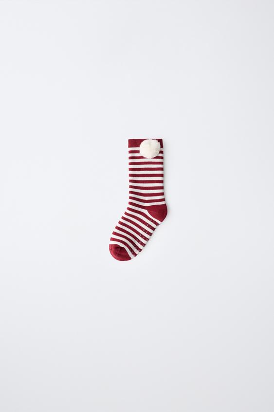 PATTERNED NON-SLIP SOCK - striped by Zara - Image 0