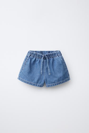 Zaras DENIMSHORTS - Blå medel