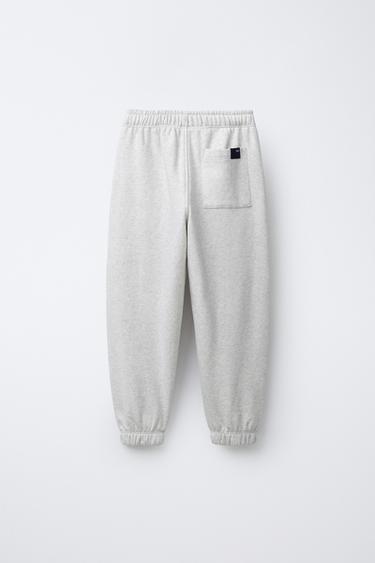 ENSEMBLE SWEAT-SHIRT ET PANTALON JOGGER BRODÉS - Gris chiné de Zara - Image 4