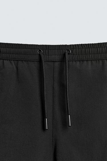 SHORT STRUCTURED SWIMMING TRUNKS - Black by Zara - Image 8