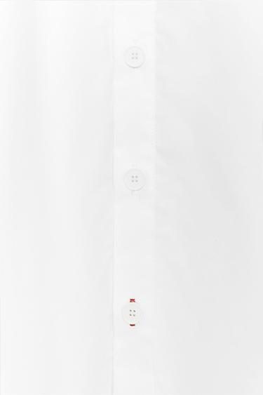 ZW COLLECTION POPLIN SHIRT - White by Zara - Image 8