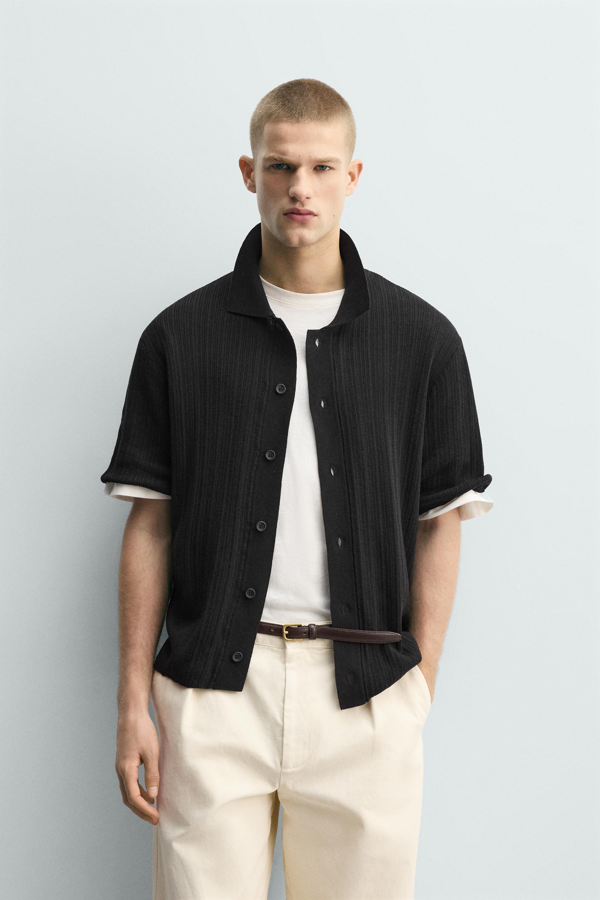 CHEMISE EN MAILLE STRUCTURÉE