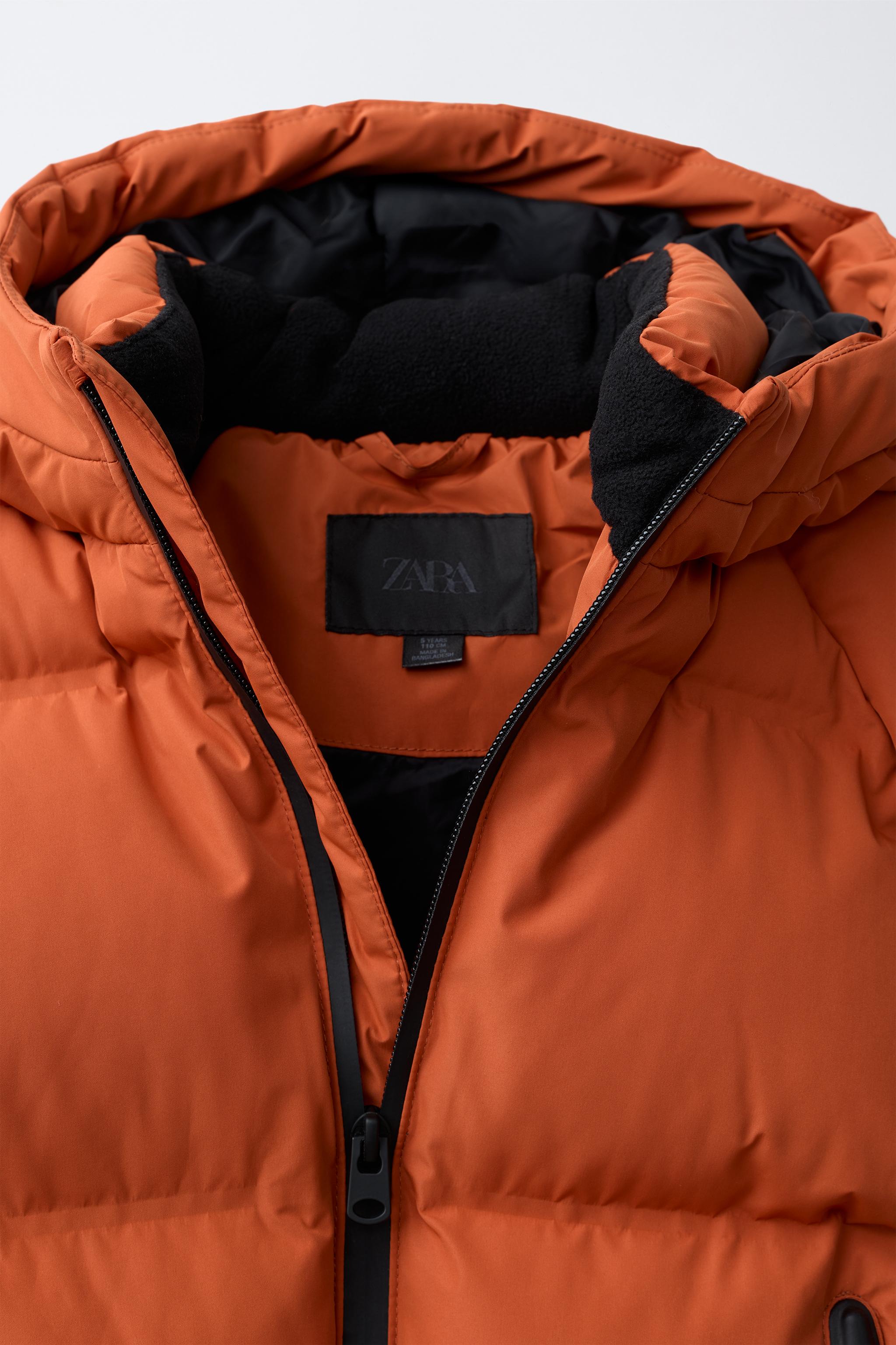 WATER-REPELLENT HOODIE PUFFER COAT