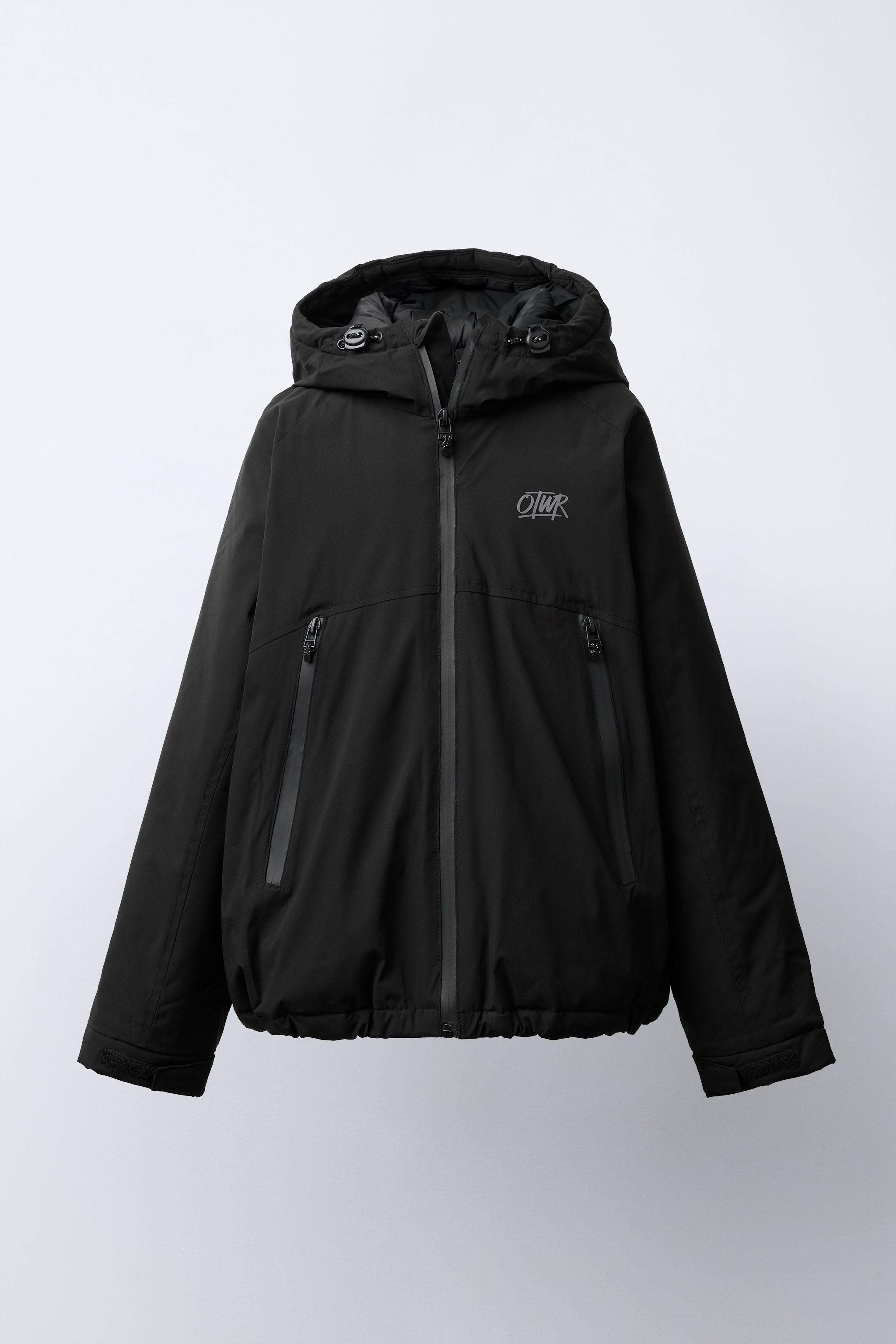 ジッパー付きパフジャケット - ブラック | ZARA Japan / 日本