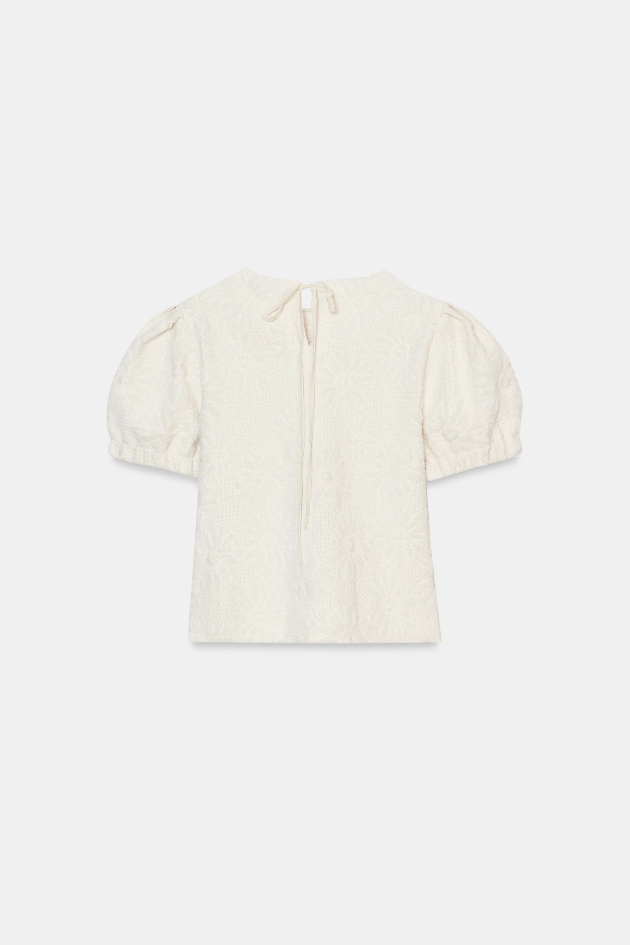 PUFF SLEEVE KNIT TOP