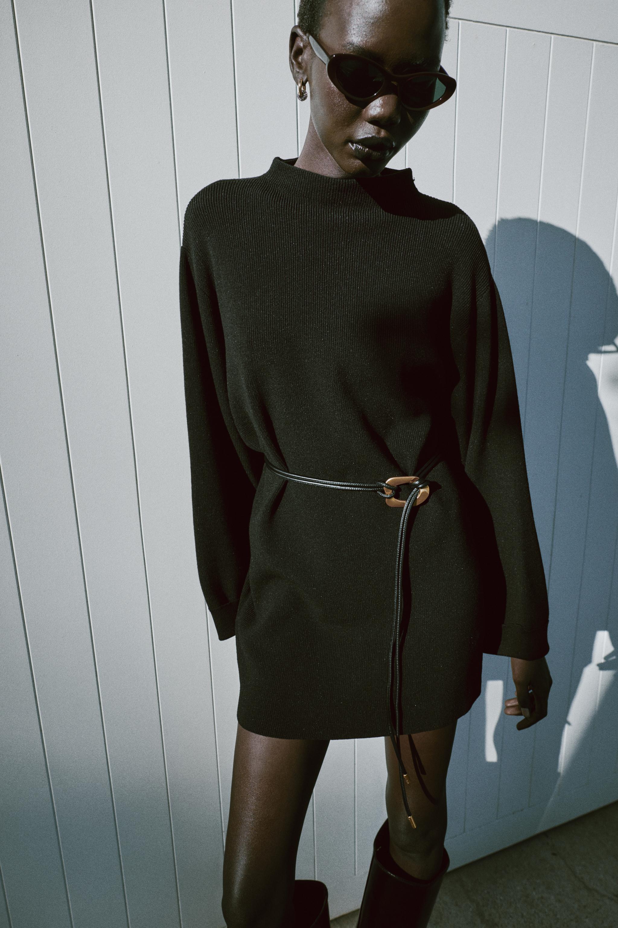 Belted Knit Short Dress by Zara