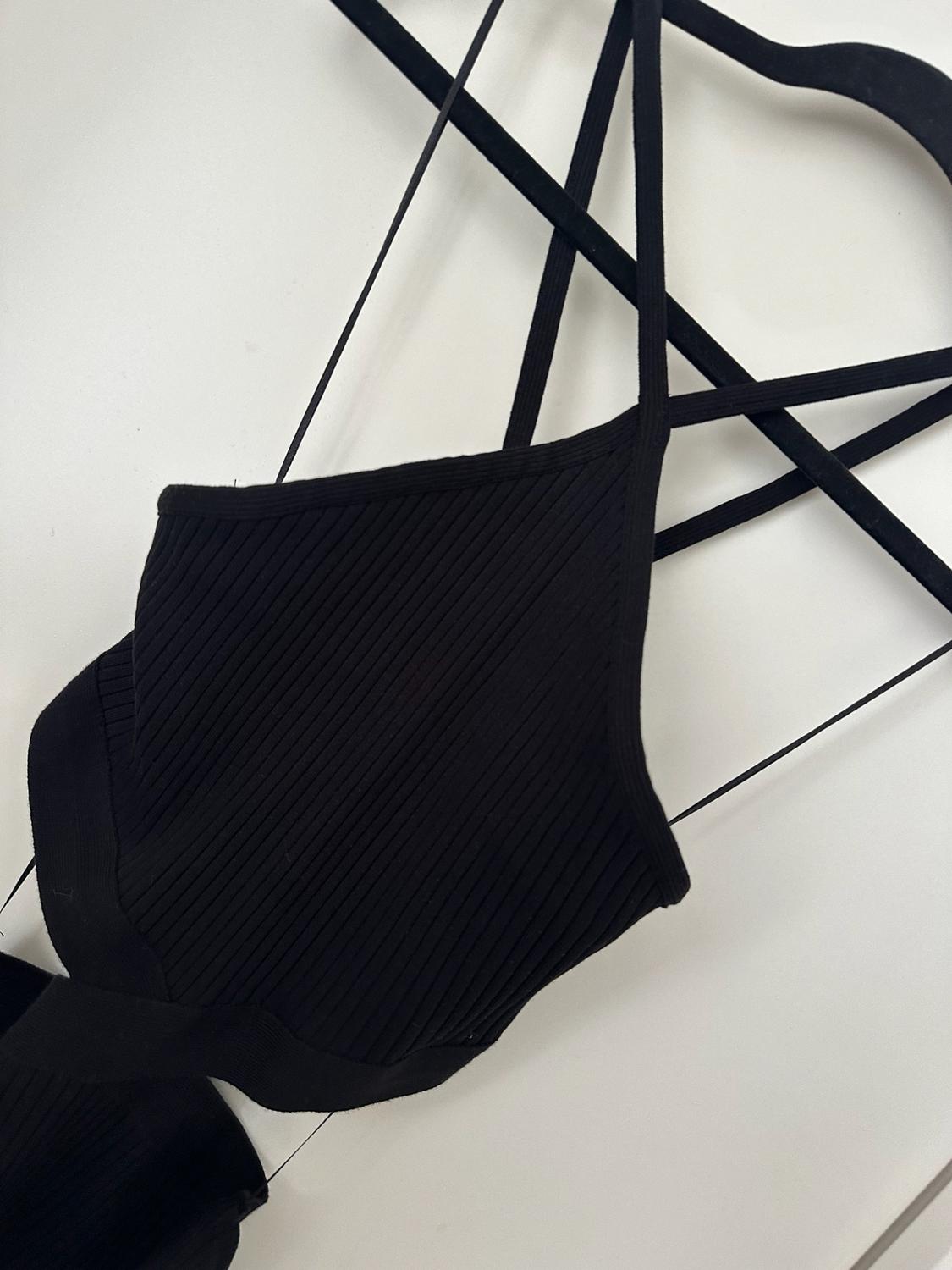 RIBBED CUT-OUT BODYSUIT - Image 3