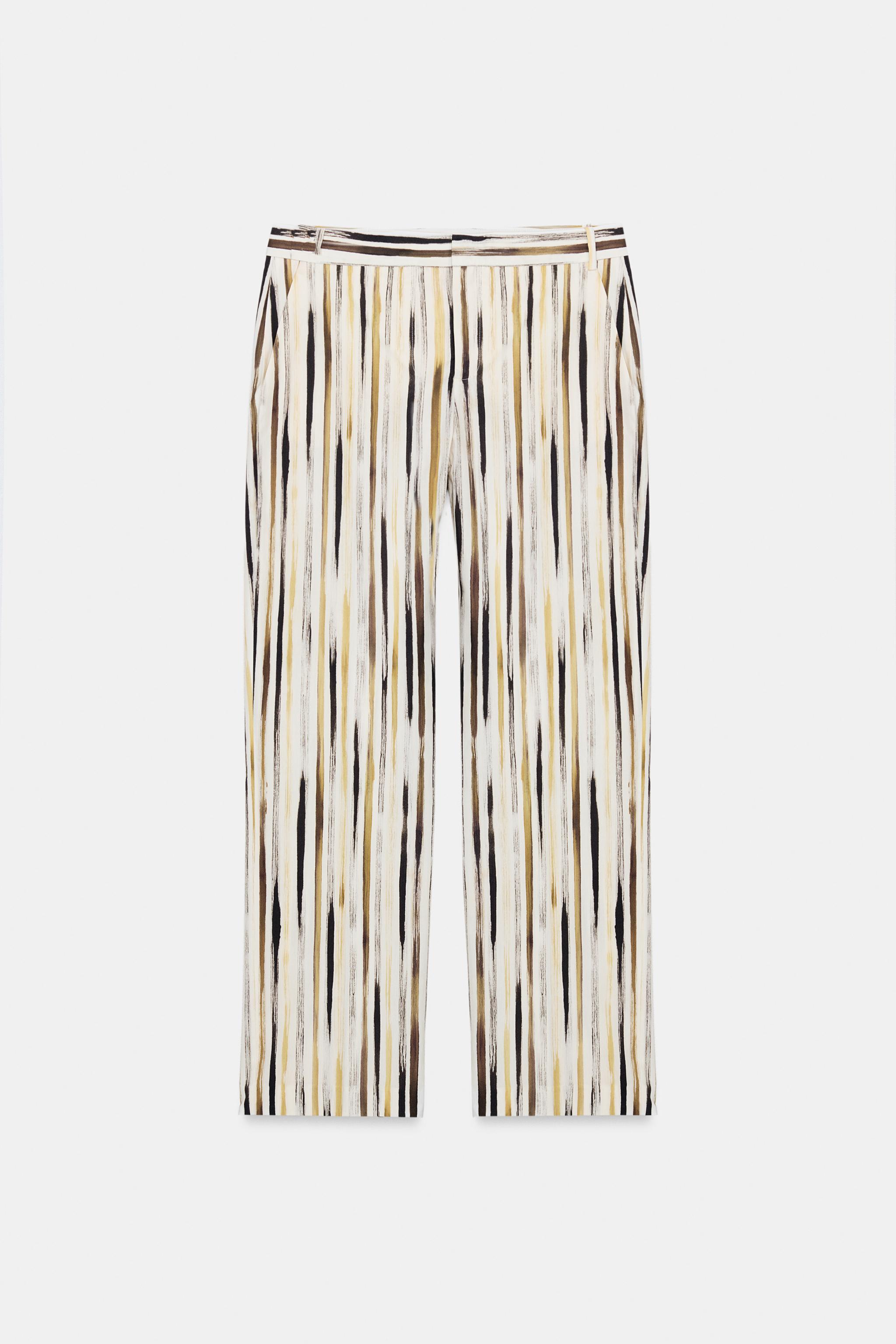 ZW COLLECTION ÇİZGİLİ POPLİN PANTOLON - Görsel 4