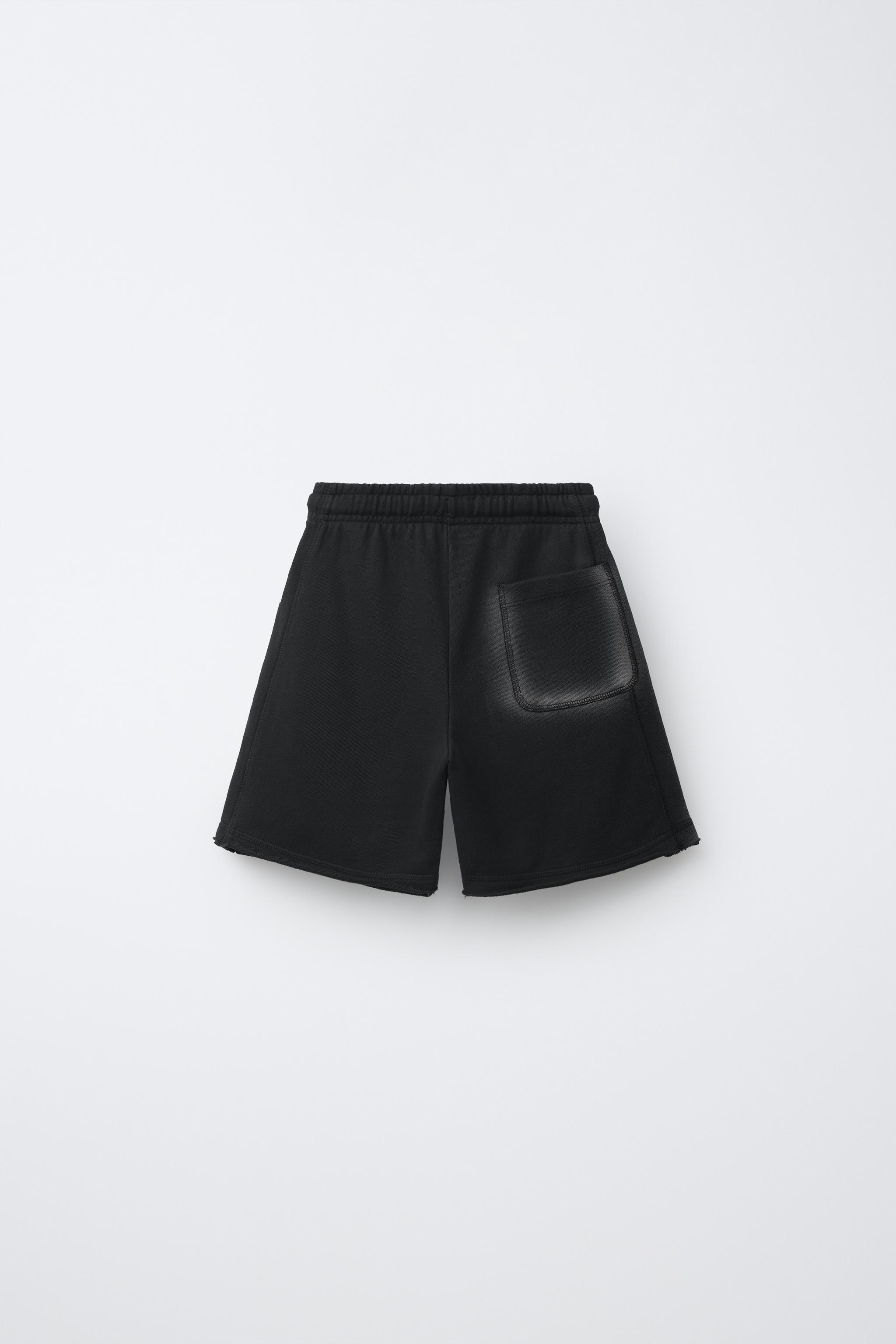 Детские шорты Zara GARMENT DYED SHORTS — фото 3