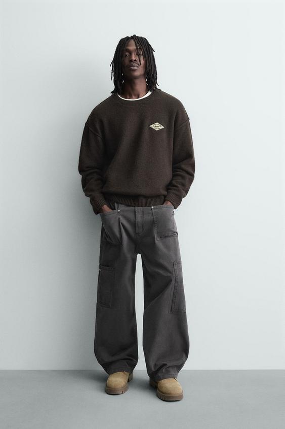 JACQUARD TEXT JUMPER