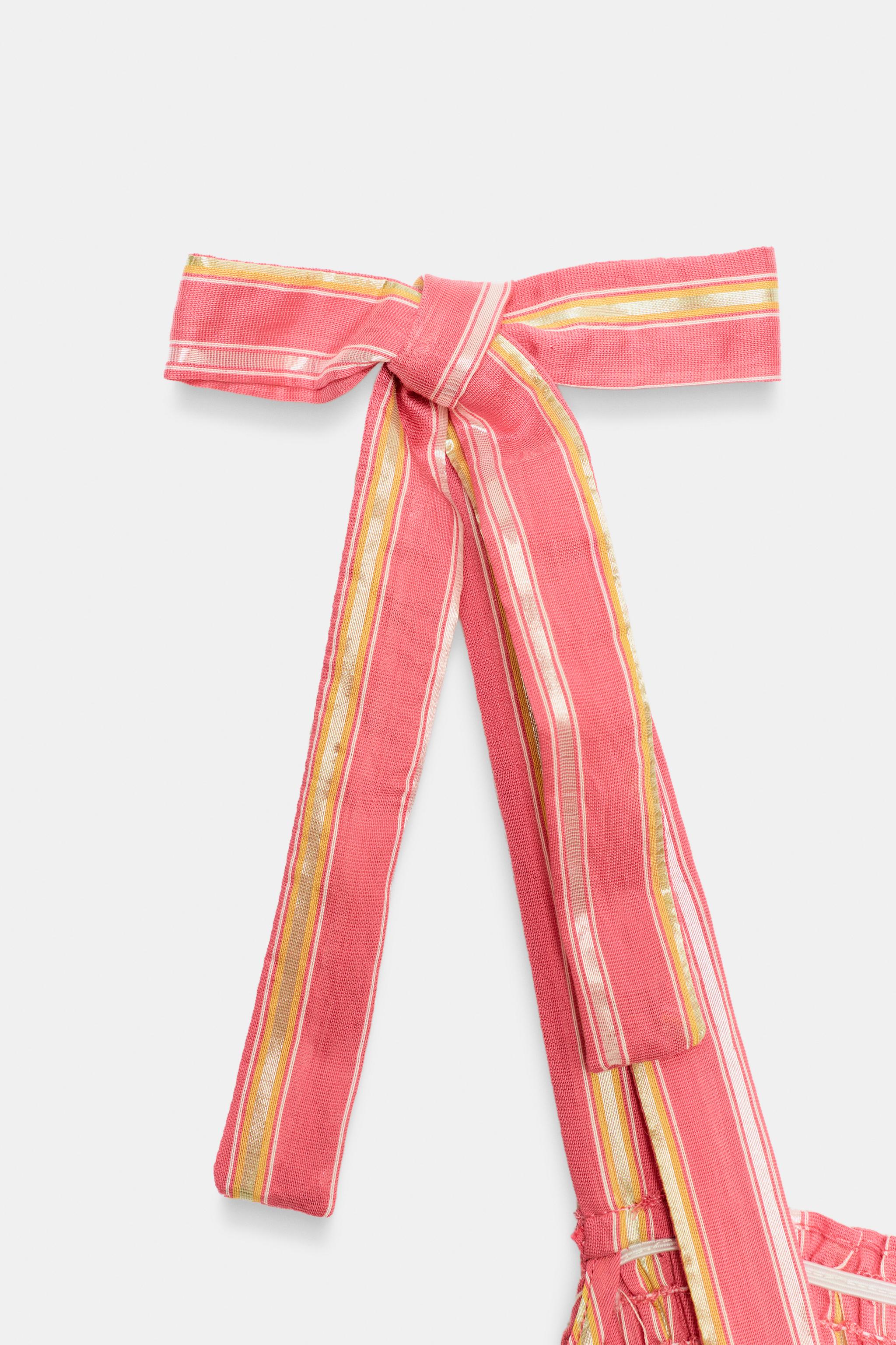 ROBE MI-LONGUE À RAYURES
